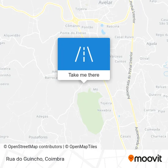 Rua do Guincho map