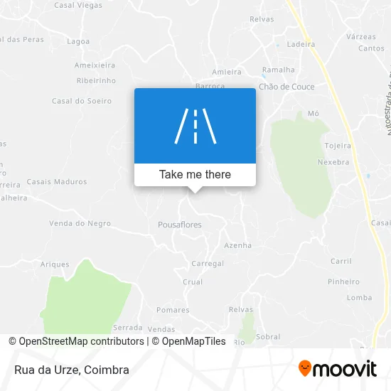 Rua da Urze map