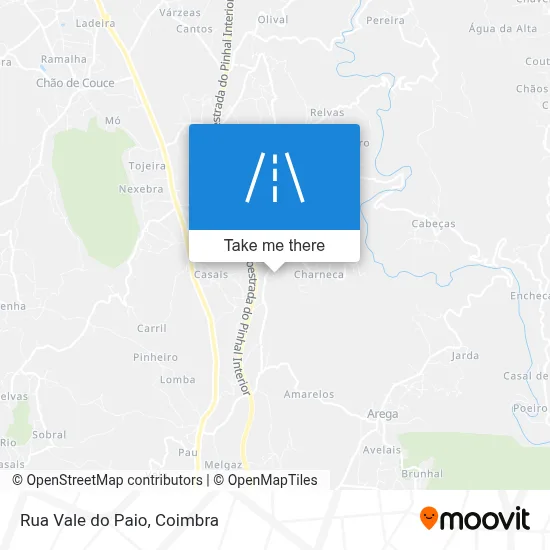 Rua Vale do Paio map