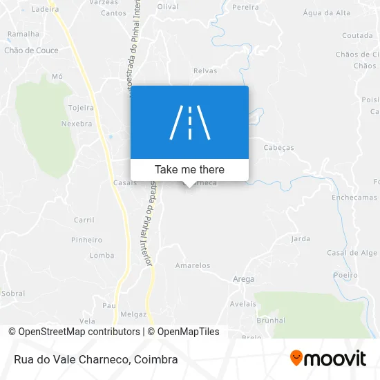 Rua do Vale Charneco map