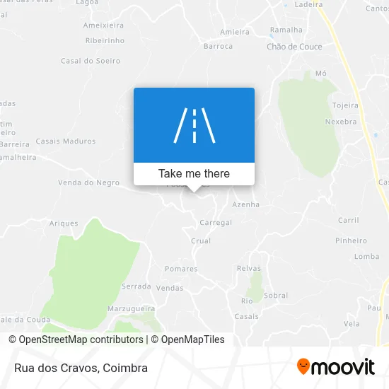 Rua dos Cravos map