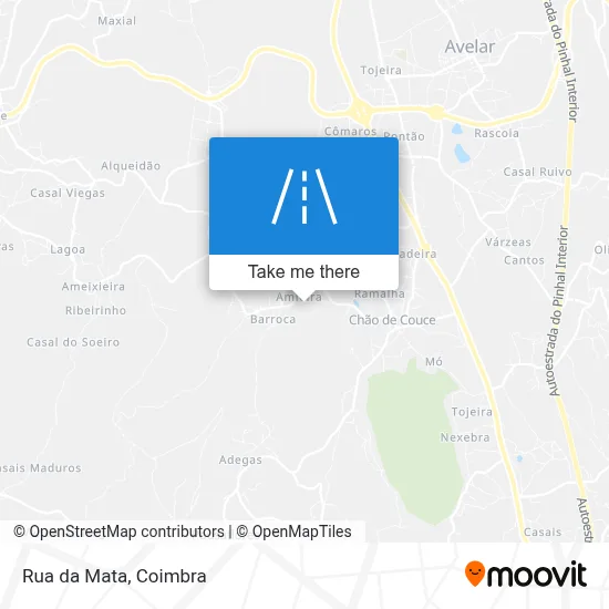 Rua da Mata map