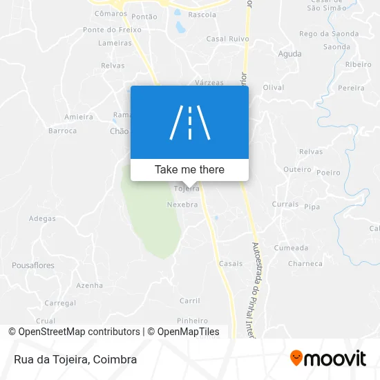 Rua da Tojeira map