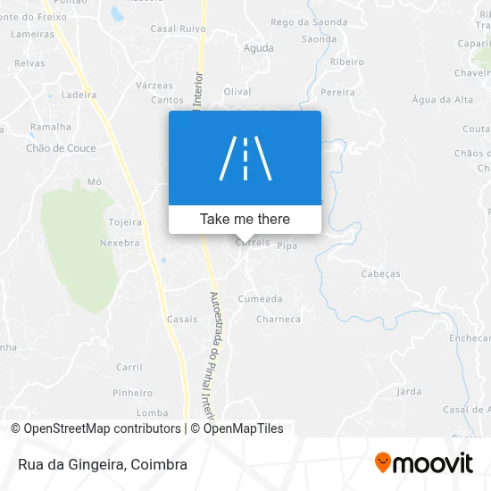 Rua da Gingeira map
