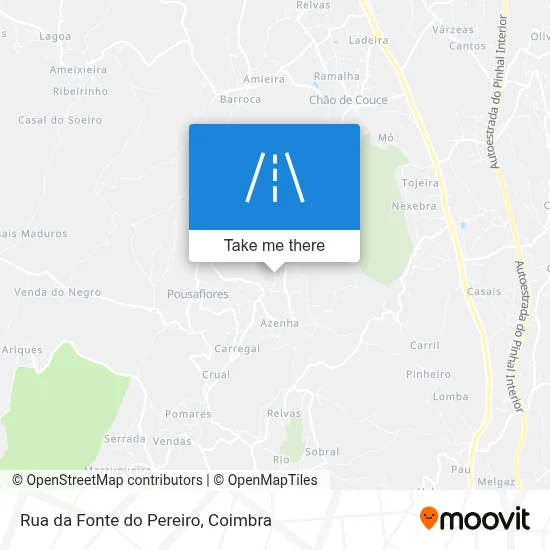 Rua da Fonte do Pereiro map
