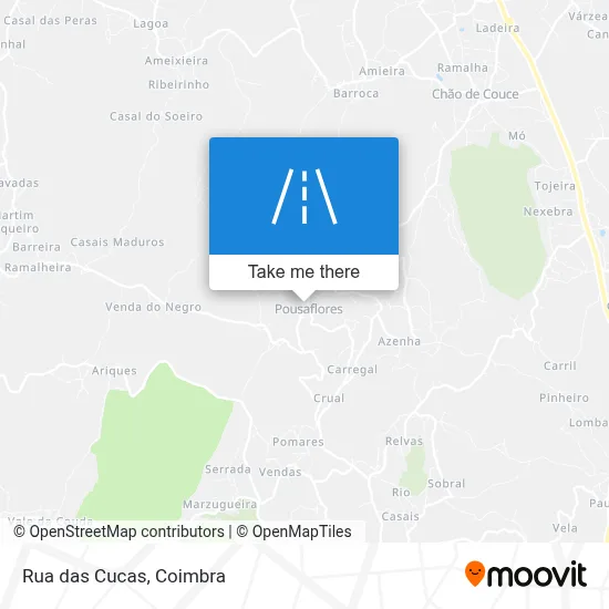 Rua das Cucas map