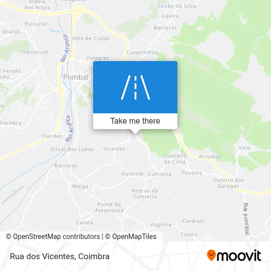 Rua dos Vicentes map