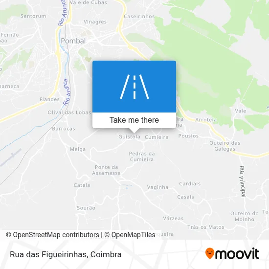 Rua das Figueirinhas map
