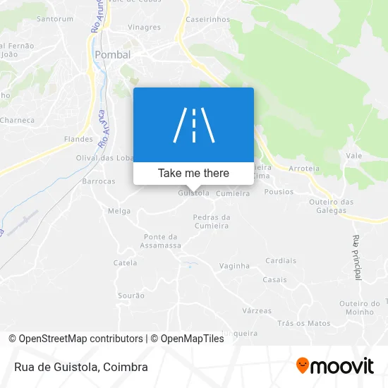 Rua de Guistola map