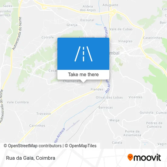 Rua da Gaia map