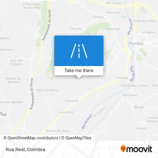 Rua Real map
