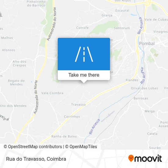 Rua do Travasso map