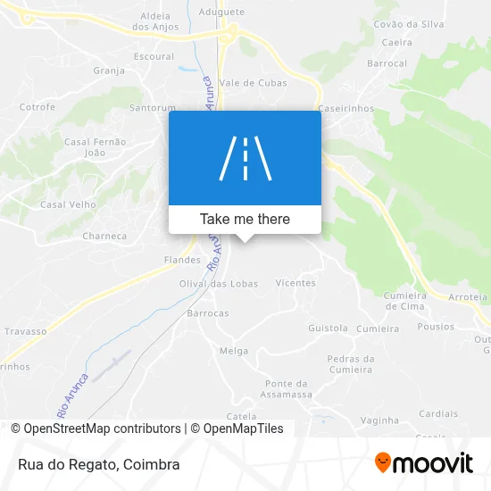Rua do Regato map