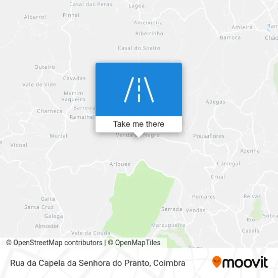 Rua da Capela da Senhora do Pranto map