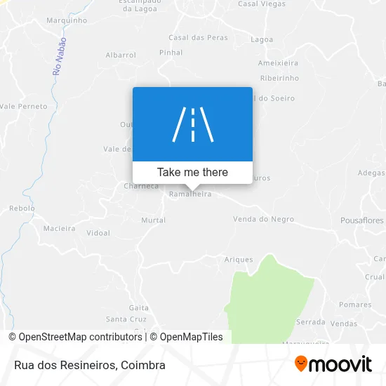 Rua dos Resineiros map