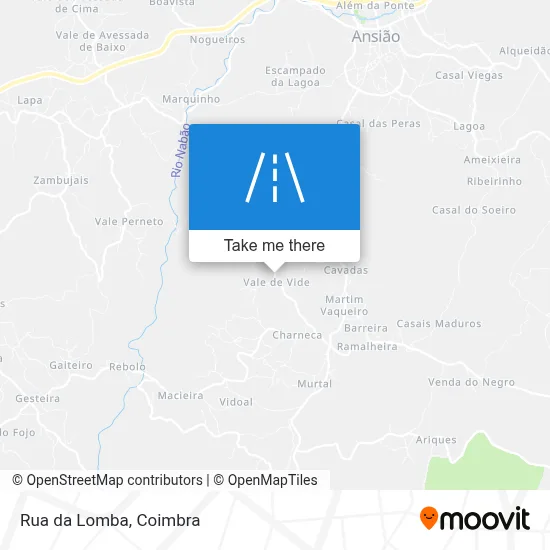 Rua da Lomba map