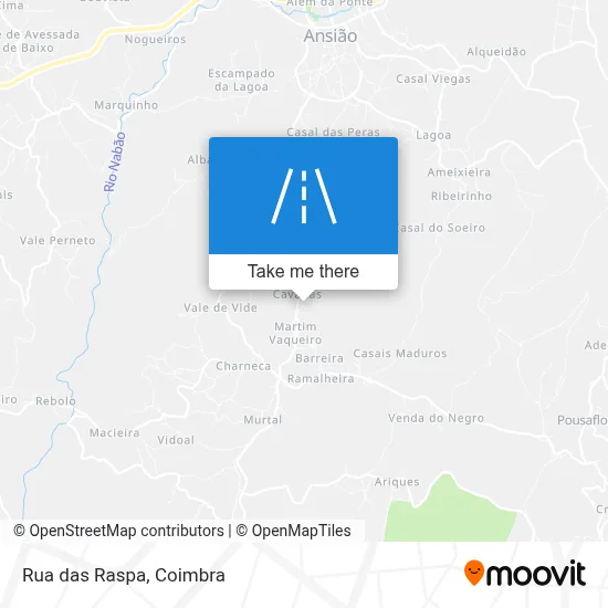 Rua das Raspa map