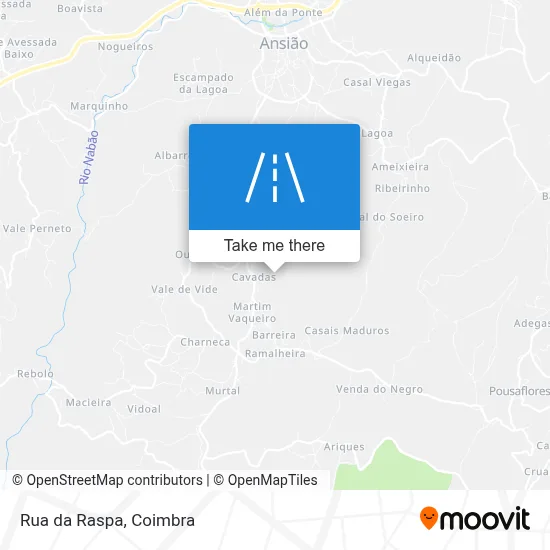 Rua da Raspa map