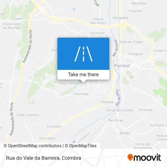 Rua do Vale da Barreira map