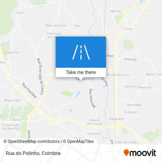 Rua do Polinho map