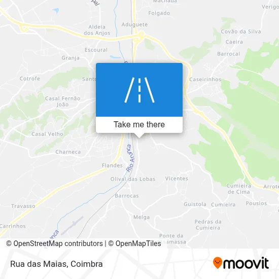 Rua das Maias map