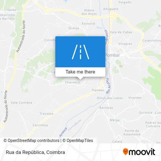 Rua da República map