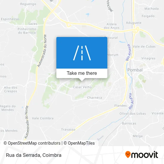 Rua da Serrada map