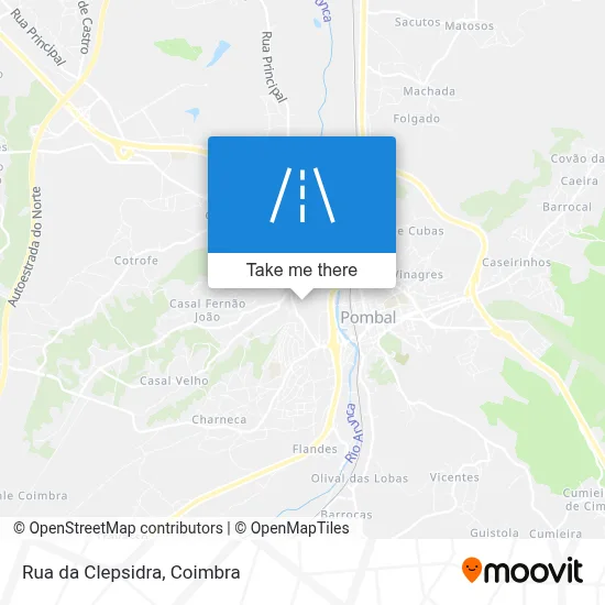 Rua da Clepsidra map