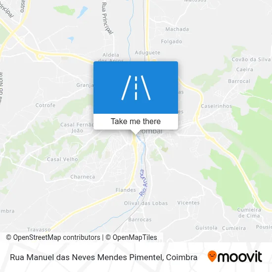 Rua Manuel das Neves Mendes Pimentel map
