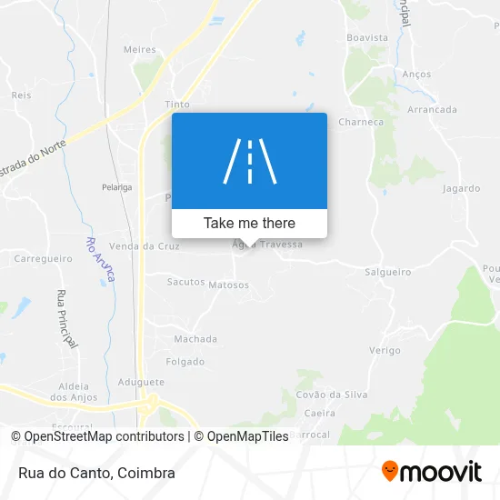 Rua do Canto map
