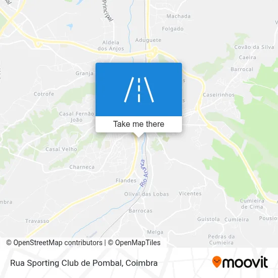Rua Sporting Club de Pombal map