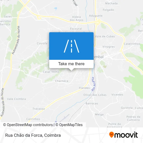 Rua Chão da Forca map