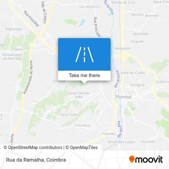 Rua da Ramalha map