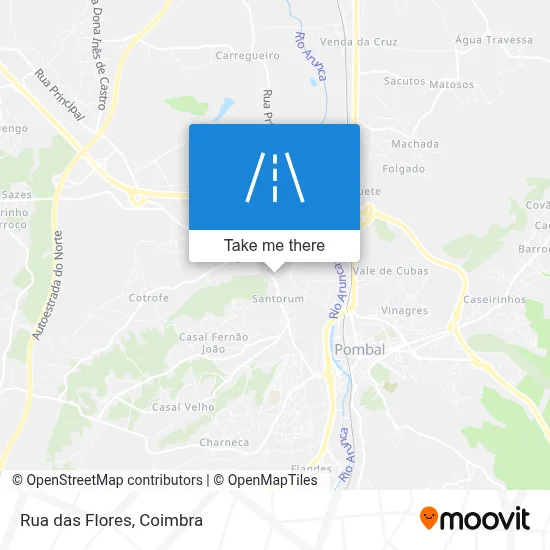 Rua das Flores map