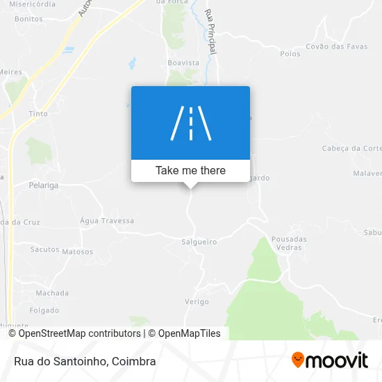 Rua do Santoinho map