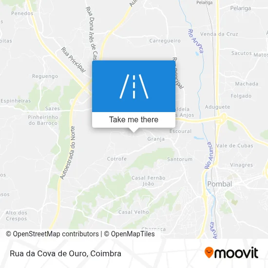 Rua da Cova de Ouro map
