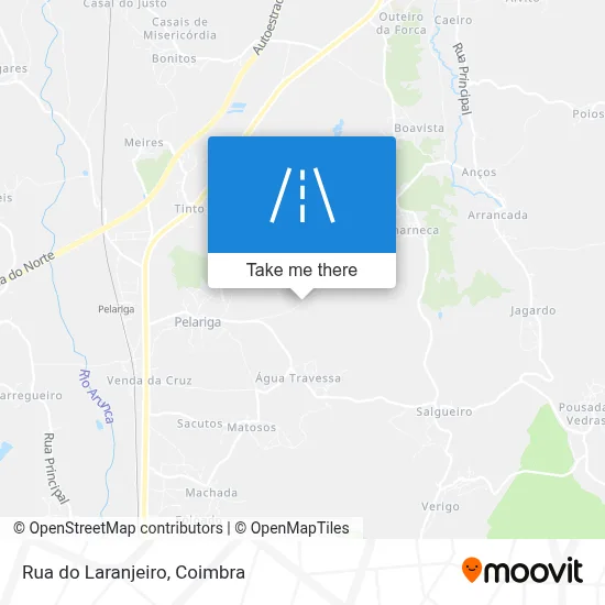 Rua do Laranjeiro map