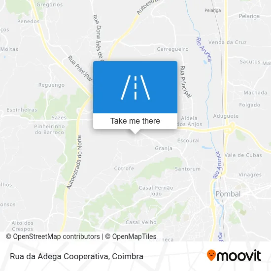 Rua da Adega Cooperativa map
