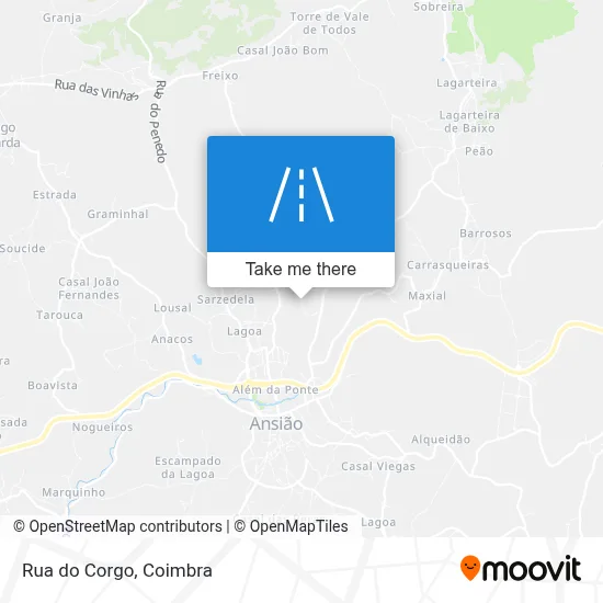 Rua do Corgo map