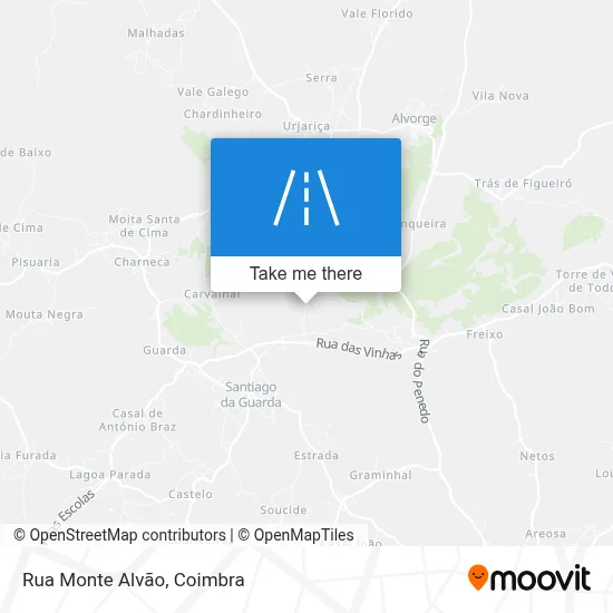 Rua Monte Alvão map