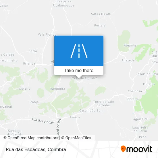 Rua das Escadeas map