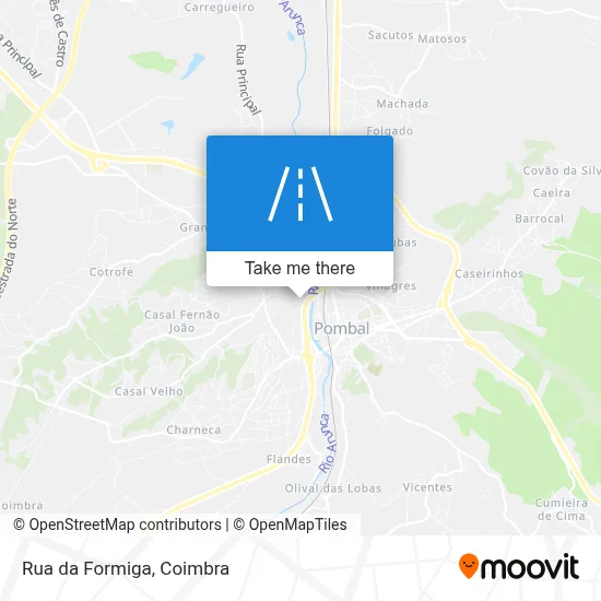 Rua da Formiga map