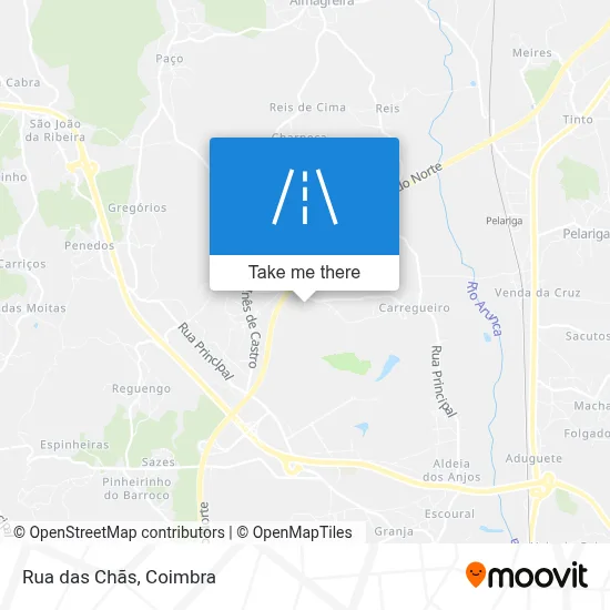 Rua das Chãs map
