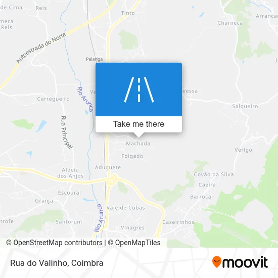 Rua do Valinho map
