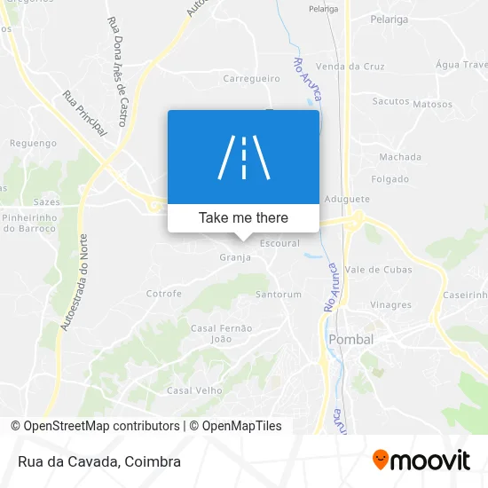 Rua da Cavada map