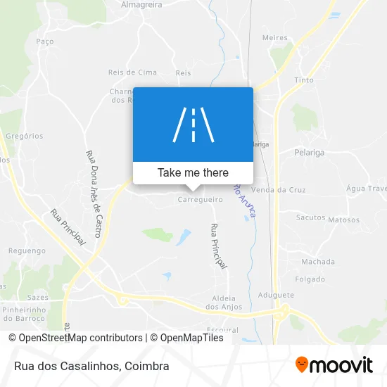Rua dos Casalinhos map