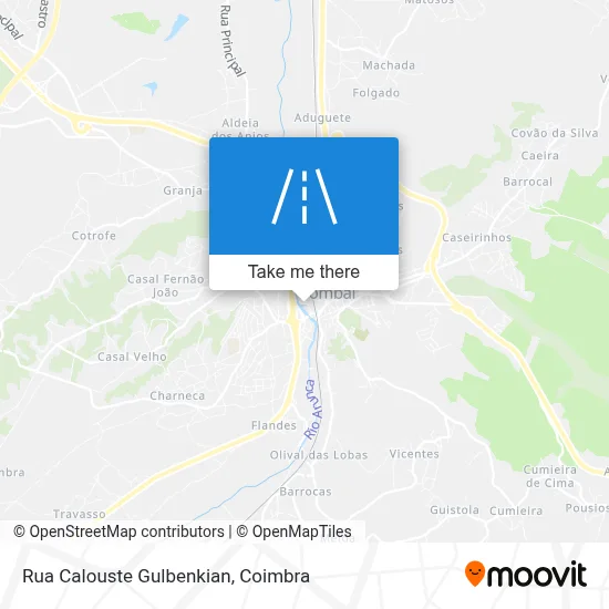 Rua Calouste Gulbenkian map