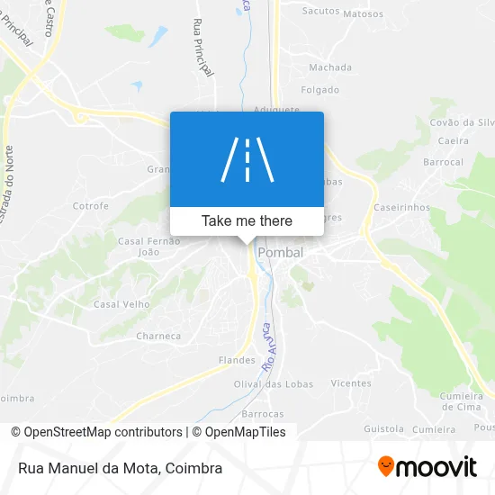 Rua Manuel da Mota map
