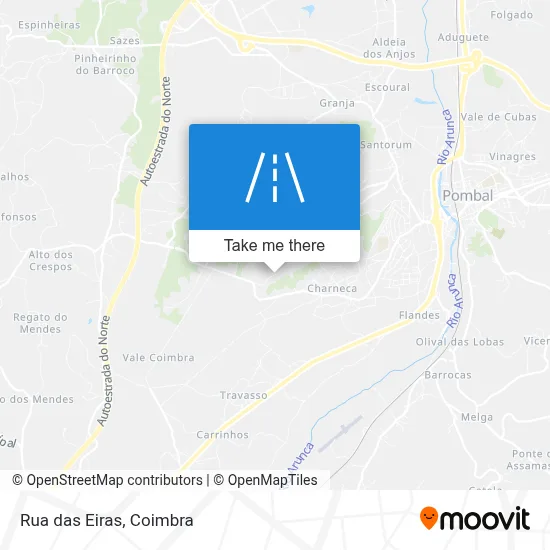 Rua das Eiras map