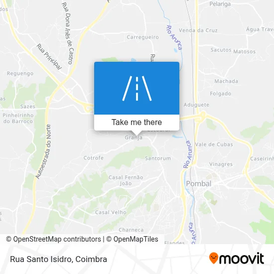 Rua Santo Isidro map